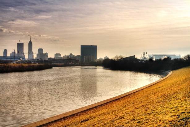 View from the White River Park walkway