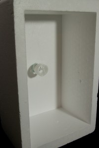 Light fixture mounted into the cooler base