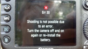 Camera Error 7D - Going Rogue